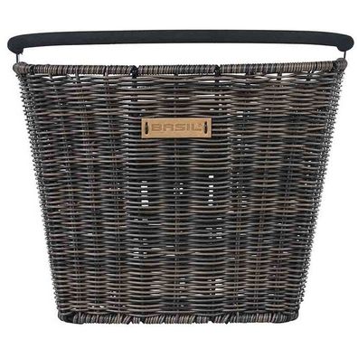 Fahrradkorb für vorne Basil Bremen Rattan Look KF 18 x 30 x 24 cm - nature brown