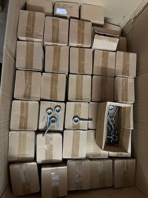 Gerüstösen Ösenschrauben Augenschraube Ringschraube verzinkt 12 x 90 Palette 40