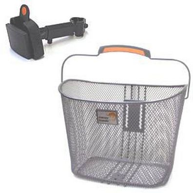 Fahrradkorb New Looxs Toscane Smartlock 19 Liter 34 x 25 x 25 cm - Silber