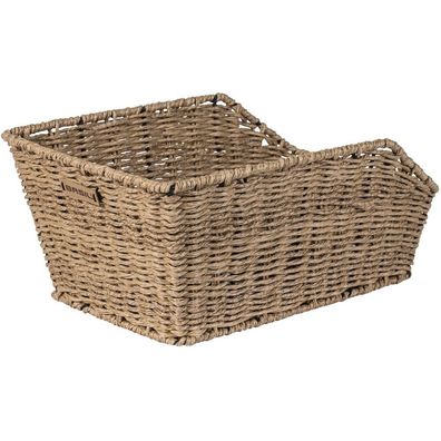 Fahrradkorb für hinten Basil Cento Rattan Look 47 x 34 x 22 cm - Braun