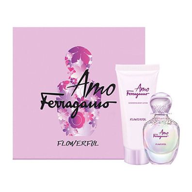 Salvatore Ferragamo Ladies Amo Flowerful Geschenkset