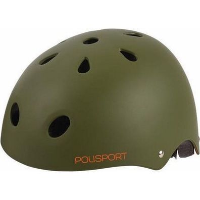 Fahrradhelm Polisport Urban Radical Tag S 53-55 cm - Mattgrün/Orange