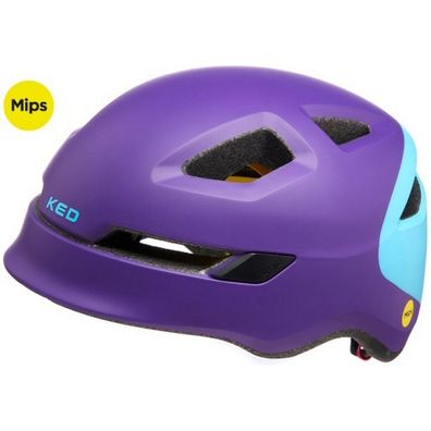 Fahrradhelm KED Pop Mips - small (48-52 cm) - Purple Sky Blue