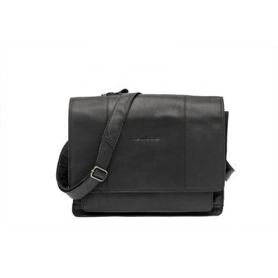 Fahrradtasche New Looxs Fellini 18 Liter 40 x 15 x 32 cm - aus Luxusleder - Schwarz