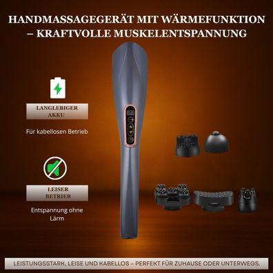 Elektrisches Handmassagegerät für Schulter- und Nackenmassage