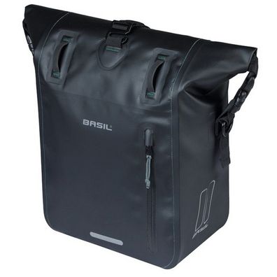 Einzeltasche Basil Rivo M Tarpaulin MIK 12-15L 14 × 25 × 38 cm - schwarz