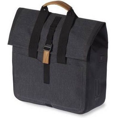 Fahrradtasche Basil Urban Dry Shopper 20 Liter 34 x 16 x 48 cm - Charcoal melee