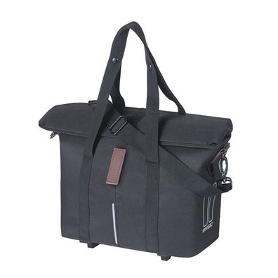 Fahrradtasche Basil City MIK mit KF-Haken 8-11 Liter 39,5 x 39 x 15 cm - Schwarz