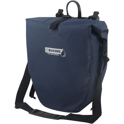 Fahrradtasche Büchel 100% Wasserdicht 25,4 Liter - Dunkelblau