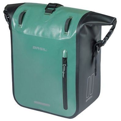 Einzeltasche Basil Rivo M Tarpaulin MIK 12-15L 14 × 25 × 38 cm - grün/schwarz