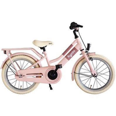 Kinderfahrrad Kyoso Blossom Breeze 16 Zoll mit Rücktrittbremse - Matt Rosa