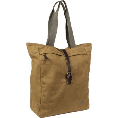 Fahrradtasche Greenlands Canvas Shopper 20 Liter 42 x 34 x 14 cm - Kamelbraun