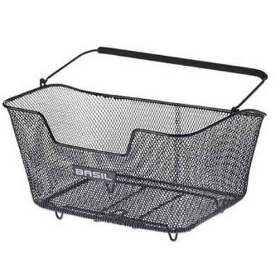 Fahrradkorb für hinten Basil Base M 43 x 30 x 23 cm - Schwarz