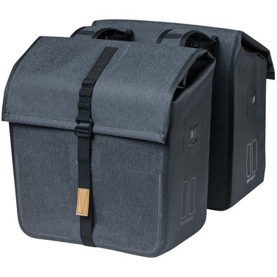 Doppelpacktasche Basil Urban Dry 50 Liter 36 x 17 x 42 cm - Charcoal Melee