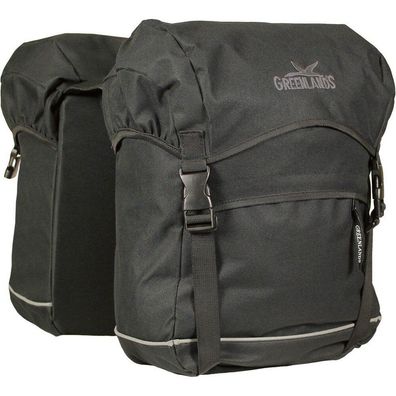 Doppelpacktasche Greenlands Travel 50 Liter 32 x 42 x 19 cm (x2) - Schwarz
