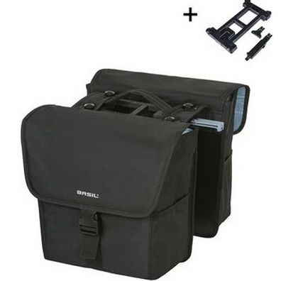 Doppelte Fahrradtasche Basil GO MIK 32 Liter - Schwarz