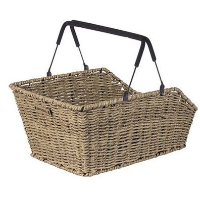 Fahrradkorb Basil Cento Rattan Look Multi System 40 x 25 x 12 cm - Seagrass