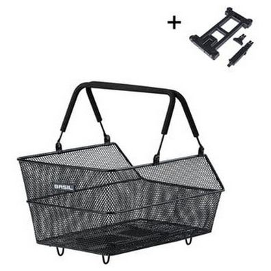 Fahrradkorb Basil Cento S mit MIK-Befestigung 7 Liter 31 x 21 x 11 cm - Schwarz
