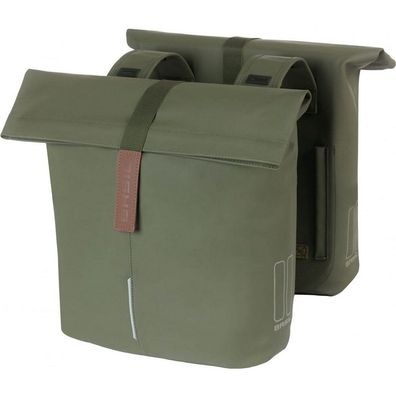 Doppelpacktasche Basil City 28-32 Liter 12 x 29 x 30 cm - Moss Green