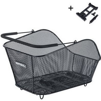 Fahrradkorb Basil Icon M mit MIK-Befestigung 13 Liter 39 x 24 x 14 cm - Schwarz