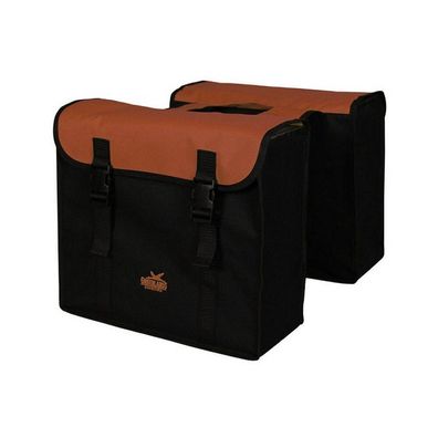 Doppelpacktasche Greenlands 34 Liter 37 x 33 x 14cm (2x) - Schwarz/Brique