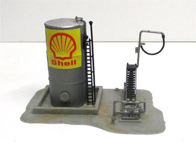 Spur N SHELL Tankstelle für Dieselloks Fertigmodell