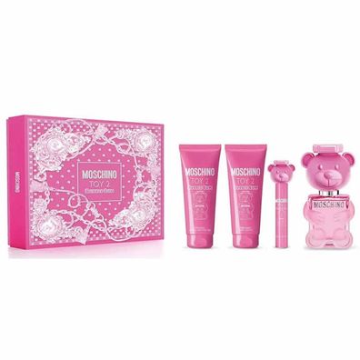 Moschino Toy 2 Bubblegum Eau de Toilette Spray 100ml Set 4 Artikel