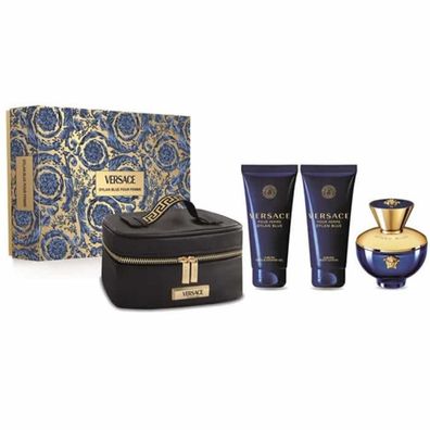 Versace Pour Femme Dylan Blue Eau De Parfum Spray 100ml Set 3 Artikel