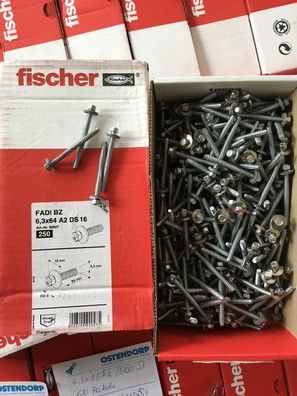 1 Palette Fischer Fassadenschrauben Edelstahl A2, Palette 1