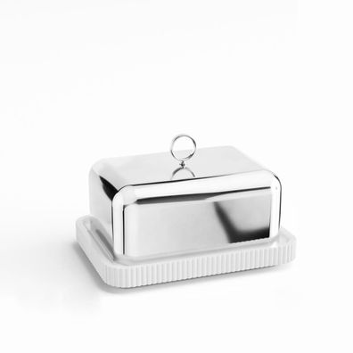 Georg Jensen 10019914 Butterdose aus Porzellan von Sigvard Bernadotte