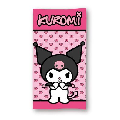 Kuromi Pink Badehandtuch, Strandtuch 70x140cm (Fast Dry)