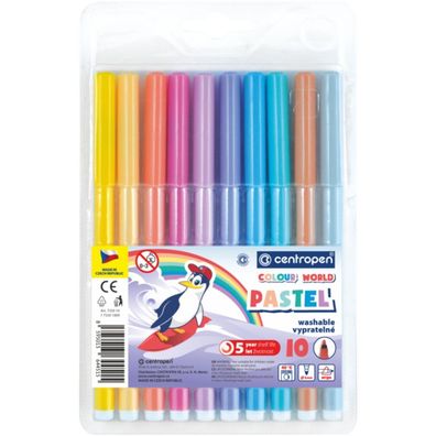 Centropen PASTEL Marker 10 Farben