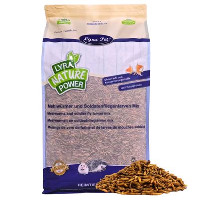 5 - 15 kg Lyra Pet® Mehlwürmer-/Soldatenfliegenlarven-Mix