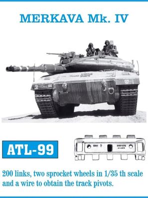 Friulmodel 1:35 ATL-099 Tracks for Merkava Mk. IV Einzelkettenglieder