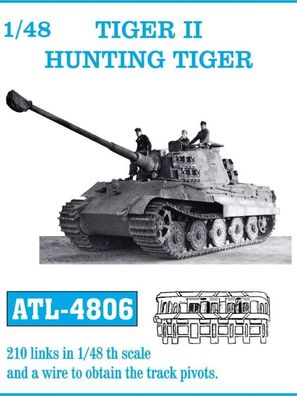 Friulmodel 1:48 ATL-4806 Tracks for Tiger II Hunting