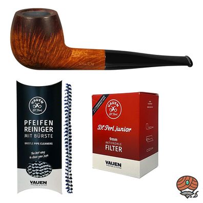 VAUEN Pfeife Vintage 1066, braun, glatt, 9mm Filter - Angebot mit Zubehör