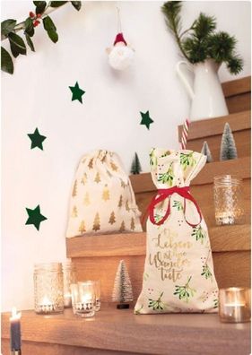 Geschenktaschen - 2 Motive - Weihnachten - moses. 16930 Weihnachtstasche