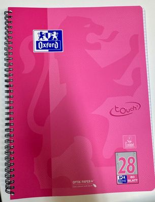 Oxford Touch Collegeblock 28, A+ 220 x 295 mm, 80 Blatt, kariert