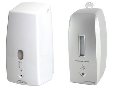 Automatischer Seifenspender 500 ml Weiss oder Satin Infrarot Sensor Wandmontage