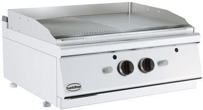 Base 700 Gas Grillplatte Chrom/Gerillt