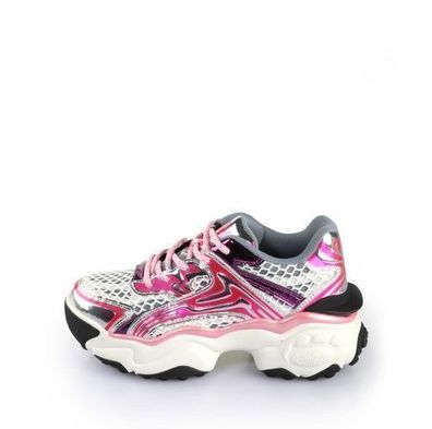 Buffalo Score Tec - Weiß / Pink / Silber Kunstleder