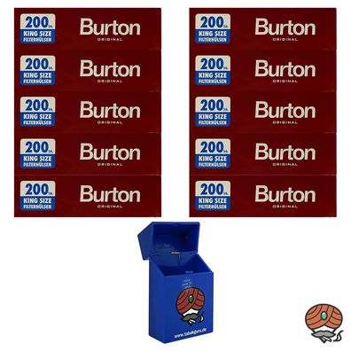 10x Burton King Size Filterhülsen (2000 Stück) + Zubehör