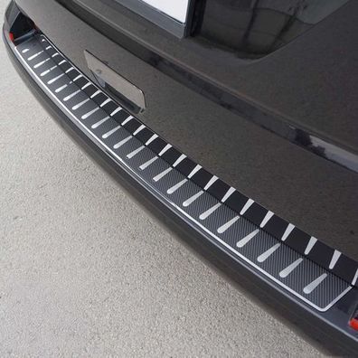 Ladekantenschutz für VW T6 Transporter 2015-2023 Edelstahl Carbonfolie 1x