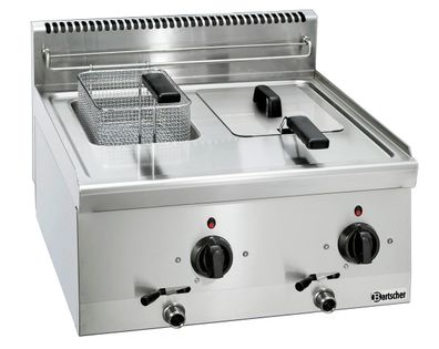 Bartscher Elektro Fritteuse Friteuse 2 x 6 L 600 x 600 x 290 mm Gastlando