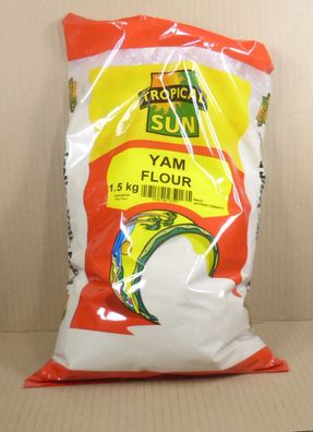 1500gr Yam Flour / Mehl aus Yams Wurzeln , Glutenfrei, von Tropical Sun