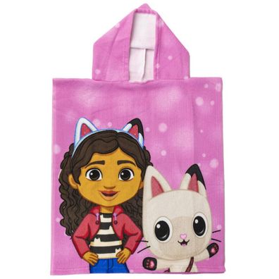 Gabby’s Dollhouse Strandponcho schnelltrocknender Kapuzenponcho