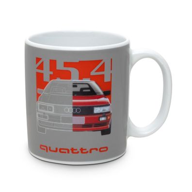 Original Audi Tasse Quattro 45.4 Kaffeetasse Kaffeebecher Porzellan 3292500700