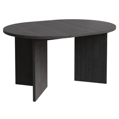 Selsey Ovo - Ausziehbarer Esstisch, rund, 110-190 x 110 cm, Holzoptik Esche Portland