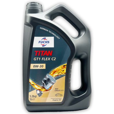 5 L Fuchs Titan GT1 Flex C2 0W30 | MB 227.61 | MB 229.61 | BMW Longlife-12 FE