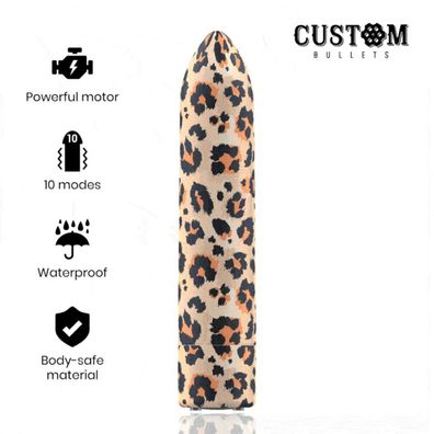 CUSTOM Bullets BALA Recargable Leopard 10 Intensidades
